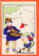 16408 / AUVERGNE Provinces Francaises Contour Géographique CLERMONT-FERRAND 1940s Edition Spéciale Produits LION NOIR - Carte Geografiche