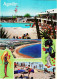 16003 / Lot 2 CP AGADIR Piscine CLUB MEDITERANEE Plage Vue Panoramique 1980s Maroc Morocco Marokko Marruecos Marroco - Agadir