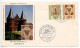 Germany, West 1959 FDC Scott B366-B367 Interposta Philatelic Exhibition In Hamburg / 1st Stamps Of Hamburg & Lübeck - 1948-1960