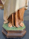 Delcampe - Statue Sainte Vierge Marie Et Enfant Jesus.  Scapulaire Du Mont Carmel.  Numéroté 2 / 87. - Arte Religioso