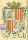 CM Carte Maximum YT N°93 CP Blason Andorre Verso YT N°141 CAD XXV Anniversaire De La Poste Française Andorre - Maximumkaarten