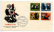 Germany, West 1960 FDC Scott B372-B375 Little Red Riding Hood & Wolf Fairy Tale - 1948-1960