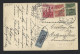 Czechoslovakia 1938 Karlovy Air Mail Card To Finland__(12235) - Poste Aérienne