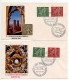 Germany, West 1960 2 FDCs Scott 811-812 37th Eucharistic World Congress; Munich & Bonn Postmarks - 1948-1960