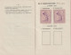 1903 - VIGNETTES COTISATION ASSOCIATION RECEVEURS DES POSTES De FRANCE ET COLONIES SUR LIVRET COMPLET 24 PAGES STATUTS ! - Brieven En Documenten