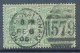 GB EVII ½d  Yellowish Green (pair) VFU With Duplex „NORTH-WALSHAM / 579“, Norfolk (3VOD, Time In Full 8. PM), 8.2.1906 - Oblitérés