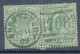 GB EVII ½d  Yellowish Green (pair) VFU With Duplex „SHREWSBURY / 708 / 1“, Shropshire (3VOD1L, Time In Full NO TIME – No - Used Stamps