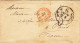 MTM088 - 1863 TRANSATLANTIC LETTER USA TO FRANCE St. ASIA UNPAID 2 RATE - ERROR! - Marcofilie