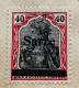 ALLEMAGNE - Germanie  1920  Surchargé « Sarre » Numéro Michel 12 B I VARIÉTÉ - TRES RARE - Neufs