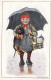 Dackel Teckel Bassotto Dachshund Dog & Beer Boy W Umbrella Old Postcard Signed P.O.Engelhard - Engelhard, P.O. (P.O.E.)