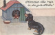 Dackel Teckel Bassotto Dachshund Dog In Dog House Old Postcard Signed P.O.Engelhard - Engelhard, P.O. (P.O.E.)