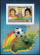 Delcampe - Tchad 1982 Y&T 399E à 399H, PA 246D Et 246E Sur Feuillets De Luxe. Coupe Du Monde De Football En Espagne - 1982 – Espagne