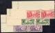 Colonie Française, Guyane N°143/8 Oblitérés En Paires Et Coins De Feuille Numérotés - Used Stamps