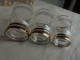 Ancien - Service De 34 Verres Timbales Filets Dorés Années 50/60 - Vidrio & Cristal