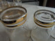 Delcampe - Ancien - Service De 34 Verres Timbales Filets Dorés Années 50/60 - Verre & Cristal