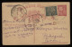 India 1943 Censored Stationery Card To Ratangarh__(12530) - Postkaarten