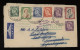 New Zealand 1956 Christchurch Air Mail Cover To Denmark__(12322) - Corréo Aéreo