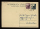 Italy 1950 Palermo Stationery Card To Finland__(12487) - Ganzsachen