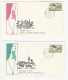 1967 Nablus Genin Taybeh Jericho Tulkarm PALESTINE WEST BANK  Illus  5 COVERS  Israel Stamps Cover - Covers & Documents