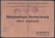 FIUME - HONGRIE - MAGYAR / 1918 PERFIN "MR/AG" ON EXPRESS LETTER FRONT TO BUDAPEST - PERFORE - LOCHUNG (ref 9185) - Briefe U. Dokumente
