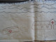 Delcampe - Nappe Brodée De 90 X 90 Cm Niangara, Haut-Uele, RD Congo Plan Quartier Des Belges, Camp Militaire Et Mission... 1938 - Other & Unclassified