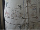 Delcampe - Nappe Brodée De 90 X 90 Cm Niangara, Haut-Uele, RD Congo Plan Quartier Des Belges, Camp Militaire Et Mission... 1938 - Other & Unclassified