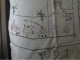 Delcampe - Nappe Brodée De 90 X 90 Cm Niangara, Haut-Uele, RD Congo Plan Quartier Des Belges, Camp Militaire Et Mission... 1938 - Andere & Zonder Classificatie