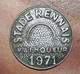Rare Jeton Sportif Bractéate "Stade Rennais / Vainqueur 1971" Football Rennes Ille-et-Vilaine - Bretagne - Monétaires / De Nécessité