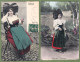 Delcampe - Bon Lot De 60 CPA/CPSM  FOLKLORIQUE D'ALSACE LORRAINE - Costumes, Scènes De Vie, Habitat & Quelques Fantaisies - 5 - 99 Karten