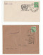 1949 ISRAEL 2 Diff Illus UNITED NATIONS Slogan COVERS Stamps Cover - Lettres & Documents