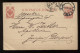 Russia 1910 3k Red Stationery Card To Dorpat__(8486) - Stamped Stationery