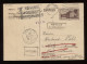 Saargebiet 1933 Saarbrucken 2 Returned Stationery Card__(8756) - Entiers Postaux