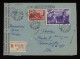 USSR 1950 Moscow Censored Registered To Czechoslovakia__(10302) - Covers & Documents