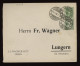 Switzerland 1908 Zurich Stationery Envelope To Lungern__(10906) - Entiers Postaux