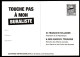 PàP Prêt-à-Poster Pseudo Entier " Touche Pas à Mon Buraliste " Tabac Tobacco  Tabak Tabacco  Tabaco Tytoń - Private Stationery