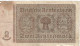 ALLEMAGNE - 2 RENTENMARK 1937 - Other & Unclassified