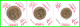 FRANCIA  MONEDA - DE 0.10 0,20 Y 0,50 CENTIMOS DEL AÑO 1951 - CUARTA REPUBLICA FRANCESA COMPOSICIÓN BRONCE DE  ALUMINIO - 50 Centimes