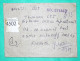 RECOMMANDE REGISTERED LETTER INDIA FOR FRANCE - Other & Unclassified