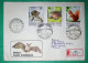 FIRST DAY COVER BUDAPEST VEDETT HAZAI KISALLATOK STAMPS ANIMALS HEDGEHOG SQUIRREL WILD CAT 1986 REGISTERED LETTER - Lettres & Documents