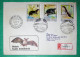 FIRST DAY COVER BUDAPEST VEDETT HAZAI KISALLATOK STAMPS ANIMALS OTTER TURTLE ERMINE 1986 REGISTERED LETTER - Covers & Documents