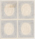 SI53D Italia Italy 1863 Regno 15c. Quartina Effigi CAPOVOLTE Nuova MNH 1 MLH - Mint/hinged