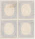 SI53D Italia Italy 1863 Regno 15c. Quartina Effigi CAPOVOLTE Nuova MNH 1 MLH - Neufs