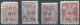 PERSIA PERSE IRAN 1919 The Ya'ghoobi Issue,Surcharge 2kr-4kr-5kr On 5ch And 30kr On10ch,Mint,Scott:622-624-625-628 - Iran