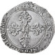 France, Henri III, 1/2 Franc Au Col Plat, 1578, Troyes, Argent, TB, Gadoury:487 - 1574-1589 Henry III