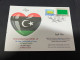 24-3-2024 (3 Y 52) COVID-19 4th Anniversary - Libya - 24 March 2024 (with Libya UN Flag Stamp) - Malattie