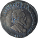 France, Henri IV, 1/2 Franc, 159[?], Lyon, TB+, Argent, Gadoury:590 - 1589-1610 Enrico IV