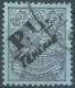 PERSIA PERSE IRAN 1909 The Tehran Local Post,Hand Stamp P.L.Teheran On 2ch Gray,blue Paper,Used,Scott:447,Value:50,00 - Iran