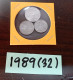 Thailand Coin 1-5-10 SATANG Aluminum Year 1989 - Tailandia