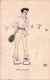 Illustrateur Signé Leo Rauth - Der Platzhecht - TENNIS - Homme Jouant Au Tennis  - Thiele, Arthur