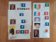 Germany 1968 Block 4 On 3 Big FDCs + Big Stationery + 5 FDCs Konrad Adenauer Churchill Schuman Gasperi - Sir Winston Churchill